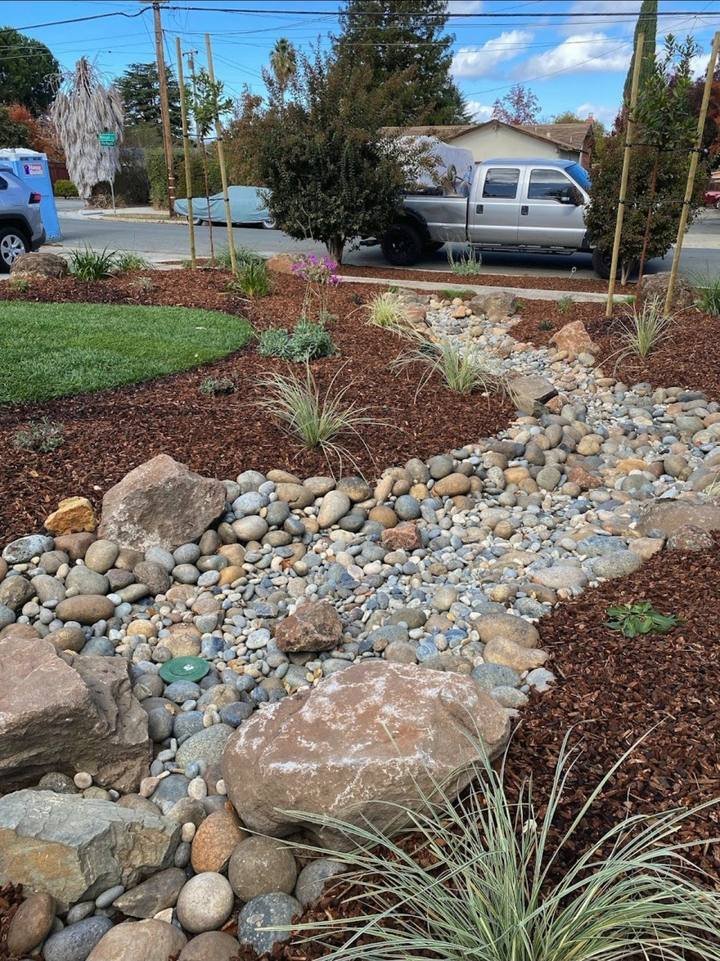 Dry creek bed by DG Landscape Design
